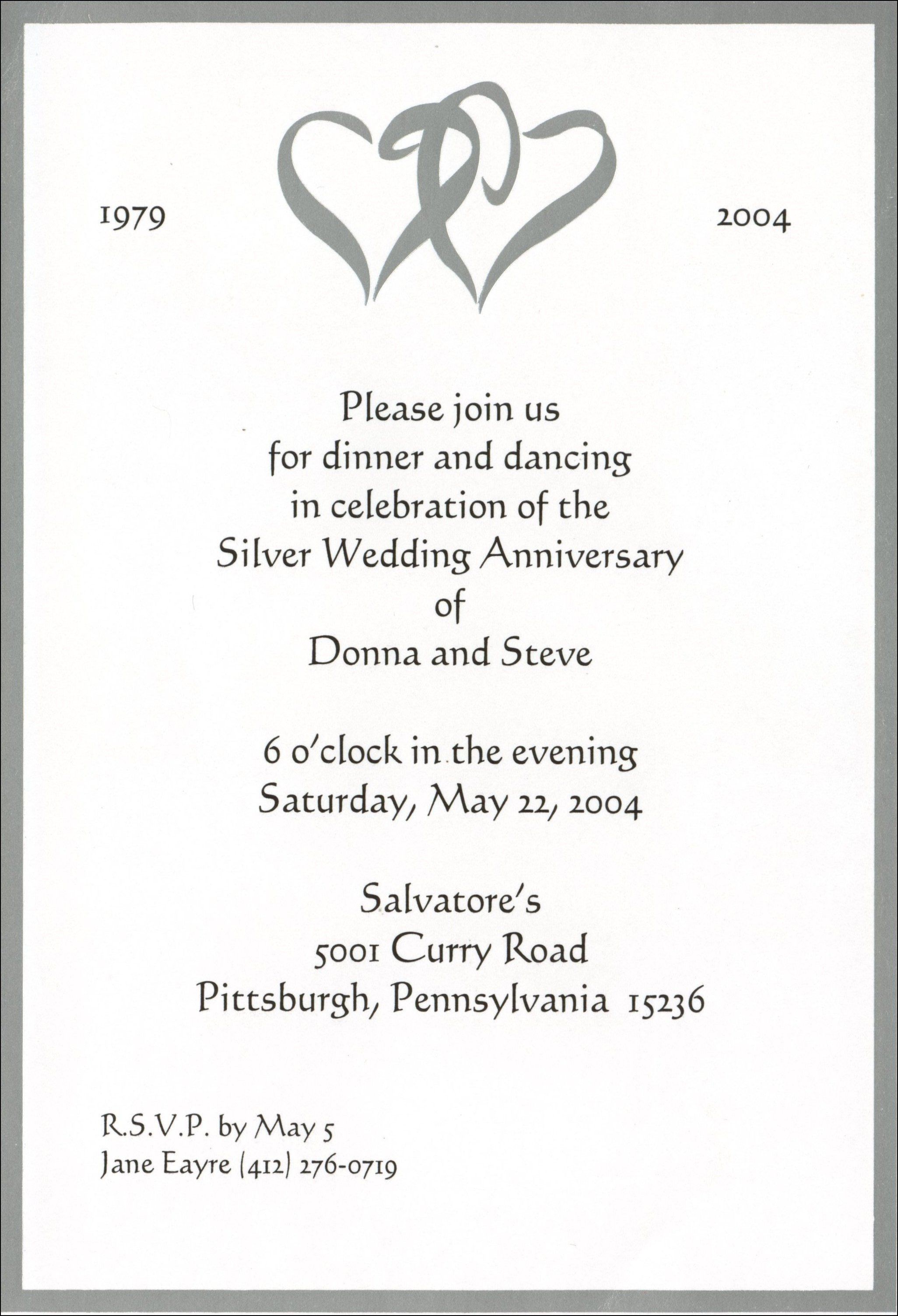 sample church anniversary invitation wording